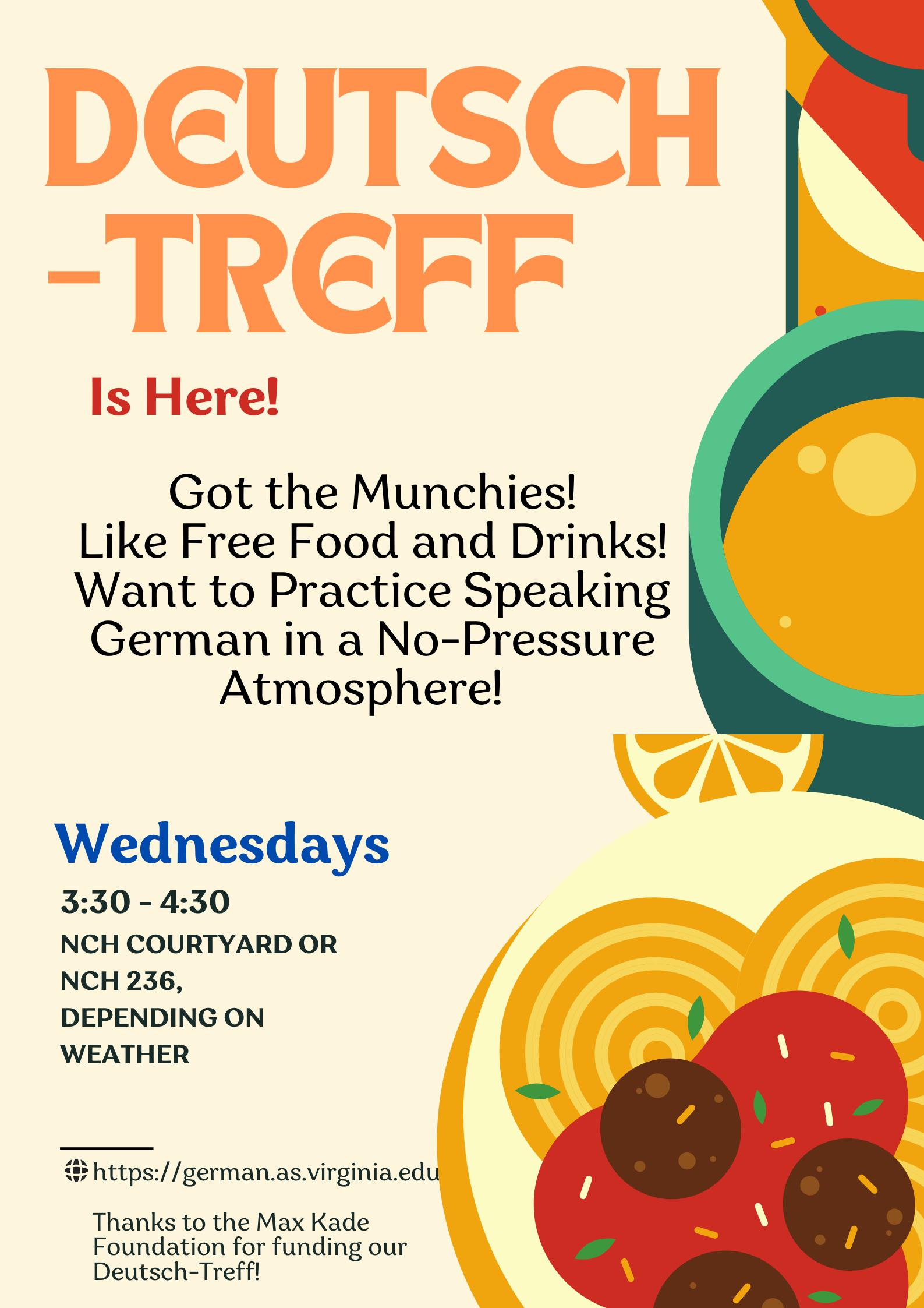 Deutsch-treff informational poster