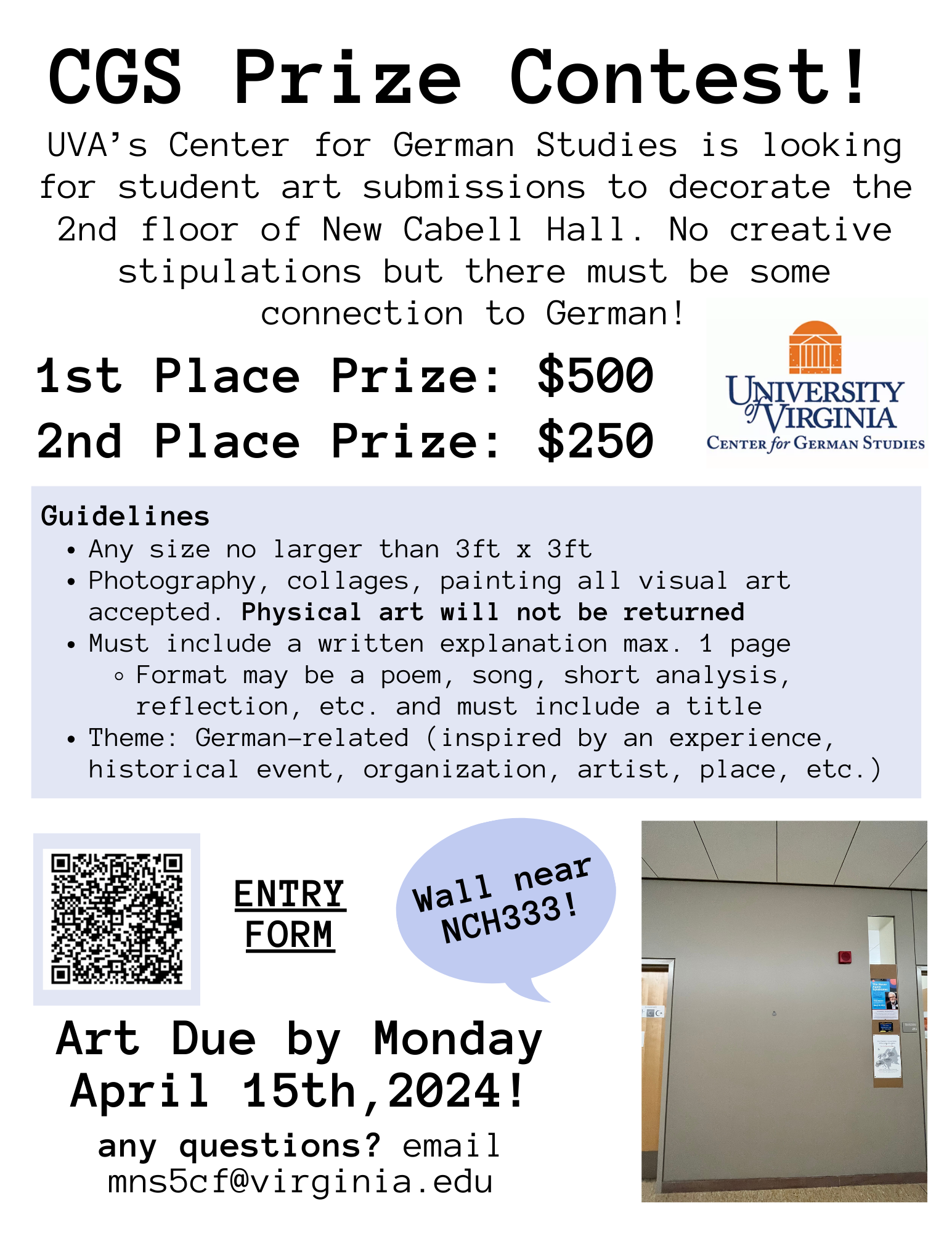 CGS Prize Competition Poster