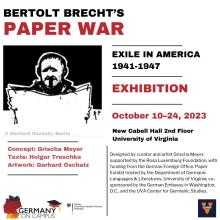 Bertolt Brecht’s Paper War : Exile in America Exhibition